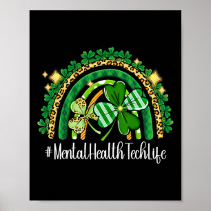 Affiche Technologie de santé mentale Arc-en-ciel St Patric