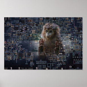 Affiche Technologie et nature.