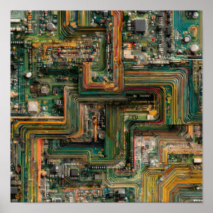 Affiche Technologie fracturée sans couture : Cartes de cir