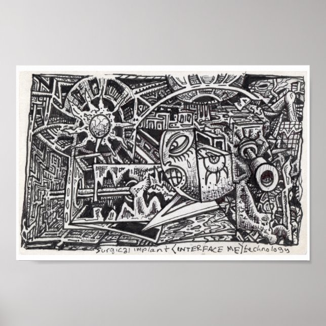 Affiche Technologie Implant Chirurgical (Interface Me). (Devant)