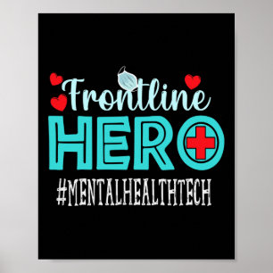Affiche Technologies de la santé mentale Frontline Travail