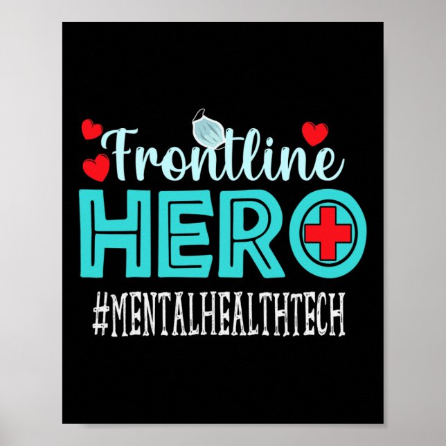 Affiche Technologies de la santé mentale Frontline Travail (Devant)