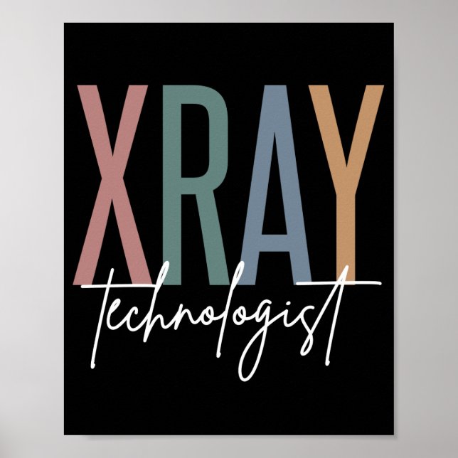 Affiche Technologue en radiographie de Xray Tech Cadeaux m (Devant)