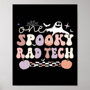 Affiche Technologue en radiologie éffrayante Halloween Rad