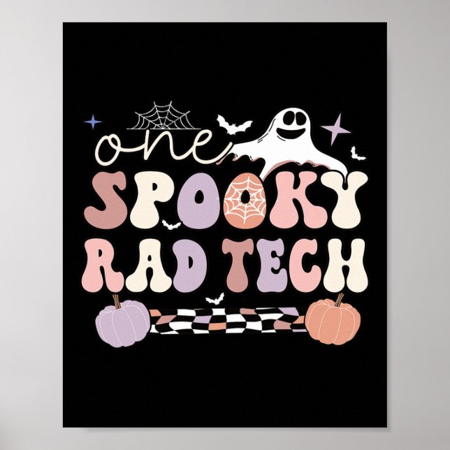 Affiche Technologue en radiologie éffrayante Halloween Rad (Devant)