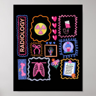 Affiche Technologue Xray Tech Technologiste radiologique