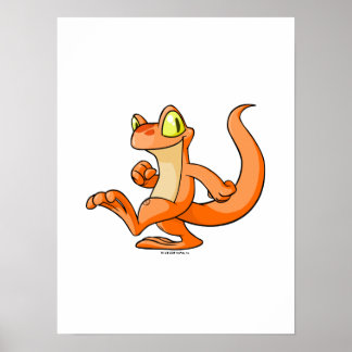 Affiche Techo orange en quête
