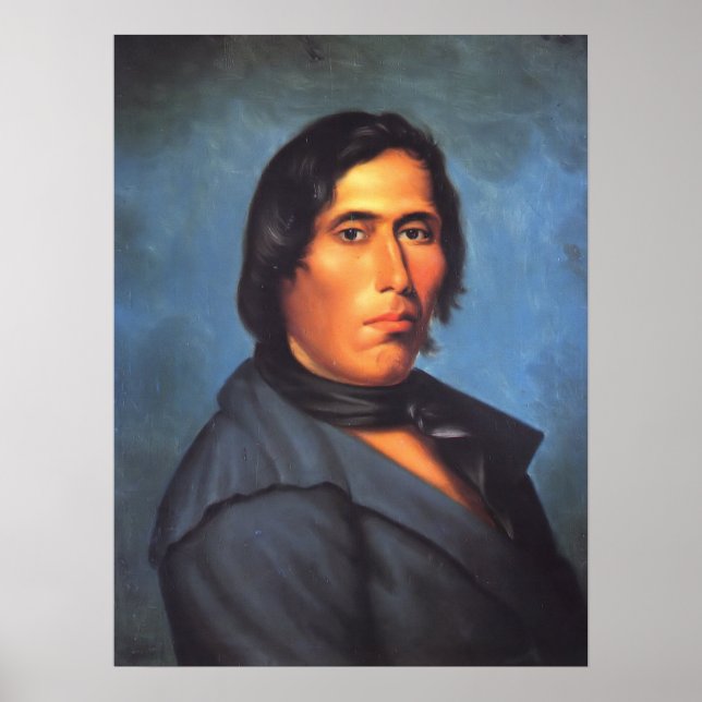 Affiche Tecumseh Amérindien (Devant)