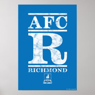 Affiche Ted Lasso AFC R Richmond Text Logo