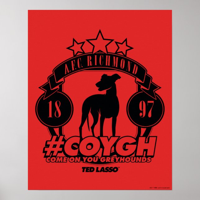 Affiche Ted Lasso | AFC Richmond #COYGH (Devant)