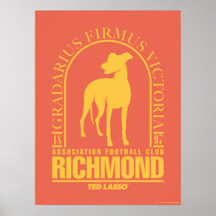 Affiche Ted Lasso   AFC Richmond Gold Arched Logo