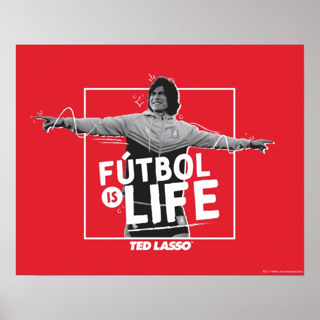 Affiche Ted Lasso | Dani Rojas Fútbol is Life (Devant)
