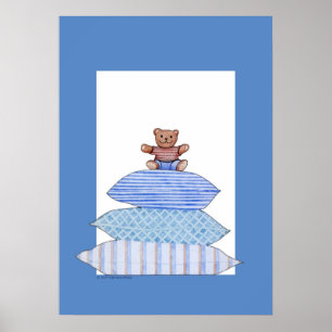 Affiche Teddy Bear sur les coussins