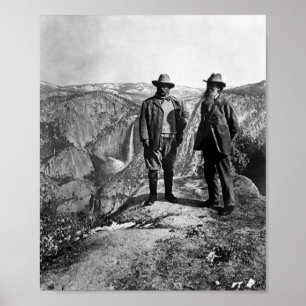 Affiche Teddy Roosevelt et John Muir - point de glacier