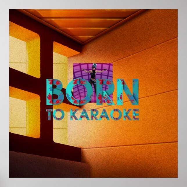 Affiche TEE Born to Karaoke (Devant)