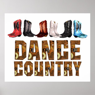 Affiche TEE Country Line Dance