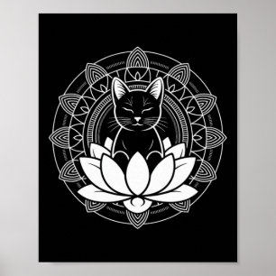 Affiche Tee de méditation de pleine conscience Fleur de Lo