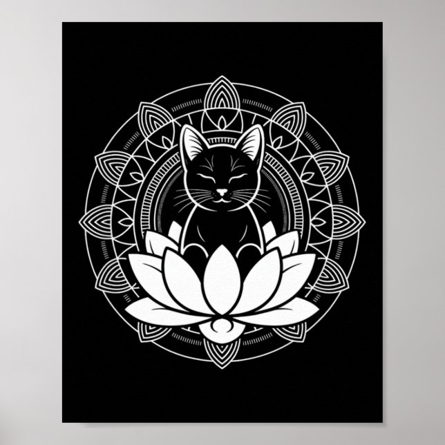 Affiche Tee de méditation de pleine conscience Fleur de Lo (Devant)