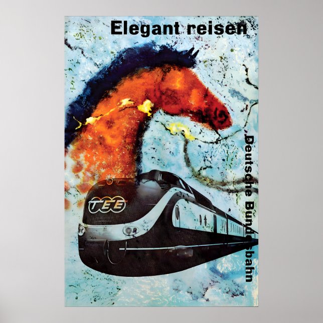 Affiche TEE des Chemins de Fer Allemands Impressio (Devant)