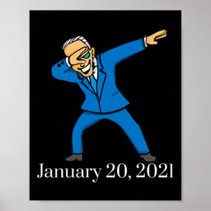 Affiche tee - shirt de la chemise Biden 2021