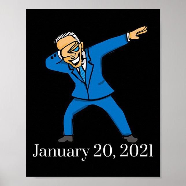 Affiche tee - shirt de la chemise Biden 2021 (Devant)