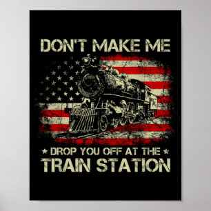Affiche Tee-shirt Drapeau Usa Ne Me Faites Pas Vous Dépose