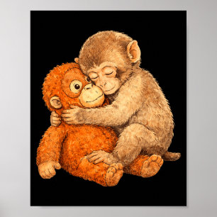 Affiche Tee-shirt graphique Monkey punch