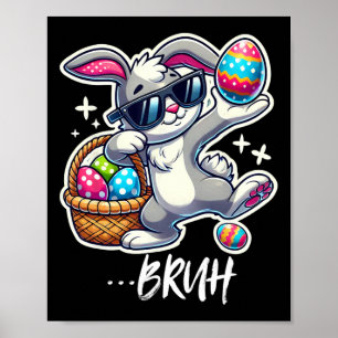 Affiche Tee-shirt joli lapin de Pâques Chemise adorable la