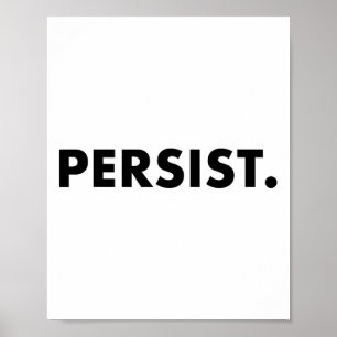 Affiche Tee - shirt persistant #shepersisted #résistance