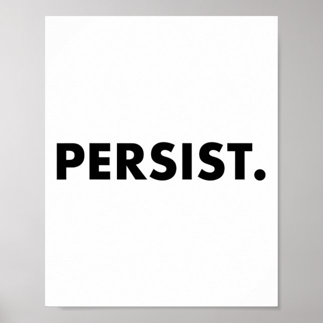 Affiche Tee - shirt persistant #shepersisted #résistance (Devant)