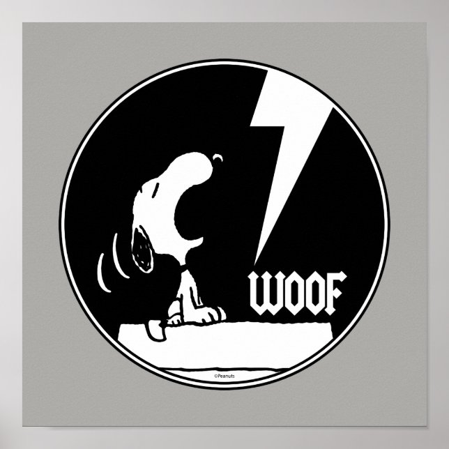 Affiche Tee - shirt | Snoopy Howling (Devant)
