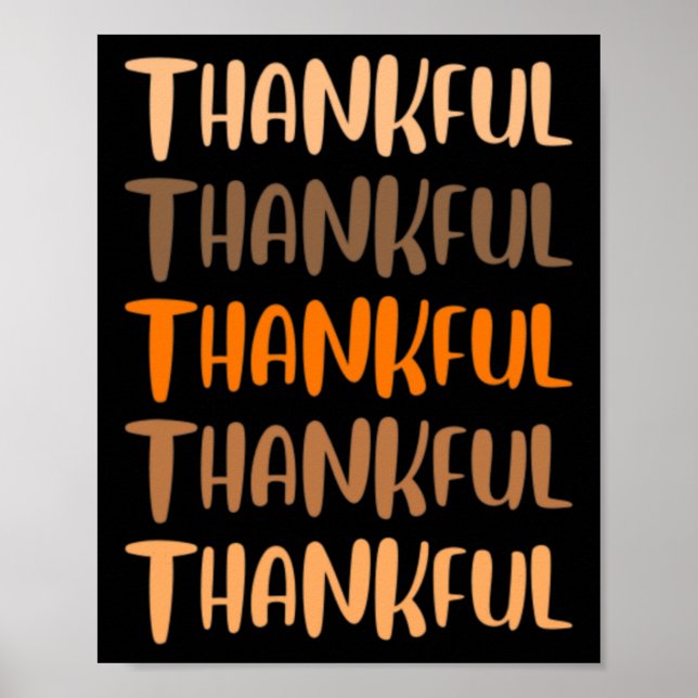 Affiche Tee - shirts Graphiques Automne - Remerciements Re (Devant)