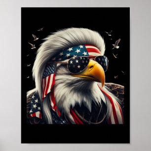 Affiche Tee - shirts graphiques patriotiques pour 4 juille