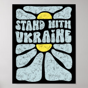 Affiche Tee Vintage Stand With Ukraine