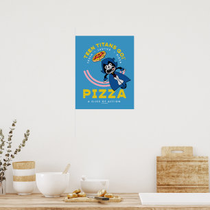 Affiche Teen Titans Go ! Corbeau "Pizza de la Justice Véri