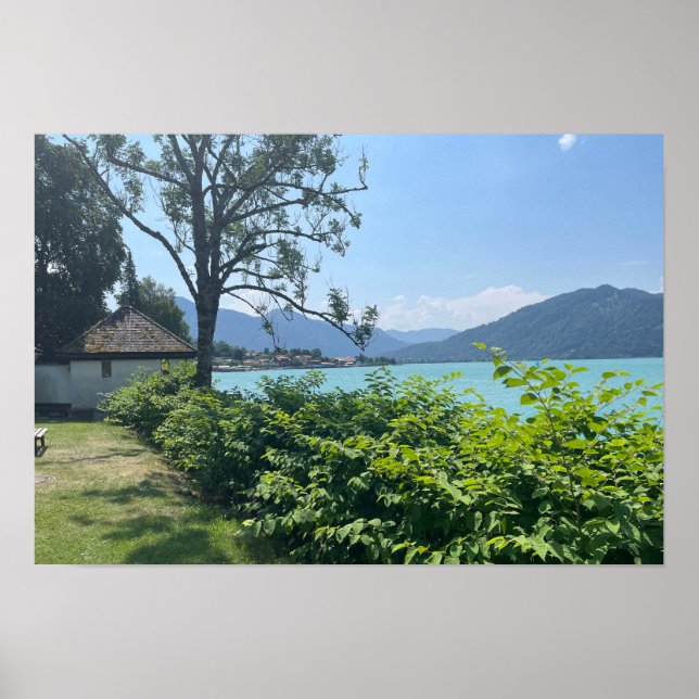 Affiche Tegernsee dans les Alpes (Devant)
