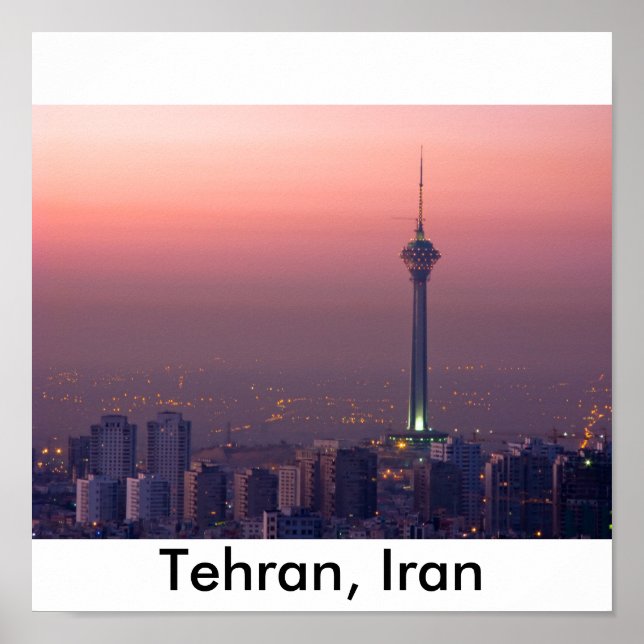 Affiche Téhéran en Iran (Devant)