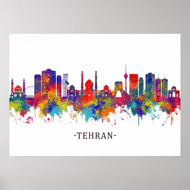 Affiche Téhéran Iran Skyline (Devant)