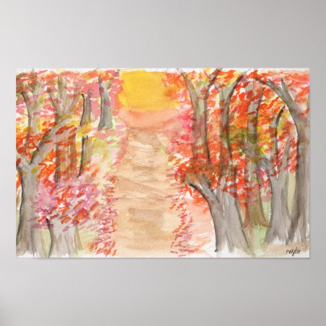 Affiche Teintes d'automne (Devant)