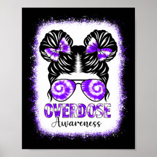 Affiche Teinture blanchie Conscience de l'overdose Cheveux