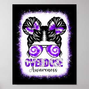 Affiche Teinture blanchie Conscience de l'overdose Cheveux