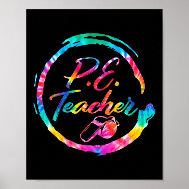 Affiche Teinture Enseignant Enseignant Pe Squad Retour À S (Devant)