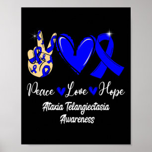 Affiche Telangiectasia Sensibilisation Paix Amour Espoir B