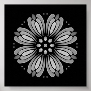 Affiche Téléchargeable Dot Your Prown Mini Floral Mandala
