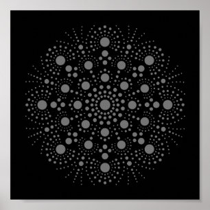 Affiche Téléchargeable Unique Art Abstrait Mandala Modèle