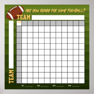 Affiche TÉLÉCHARGEMENT INSTANTANÉ Jeu de pari Football Squ