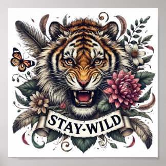 Affiche Téléchargement numérique de Stay Wild - Parfait po