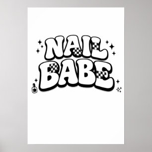 Affiche Téléchargement numérique imprimable Nail Babe