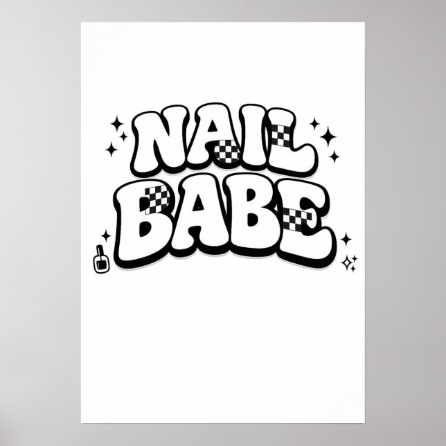 Affiche Téléchargement numérique imprimable Nail Babe (Devant)