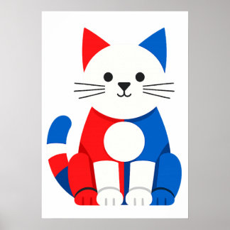 Affiche Téléchargement numérique imprimable Piet Cat